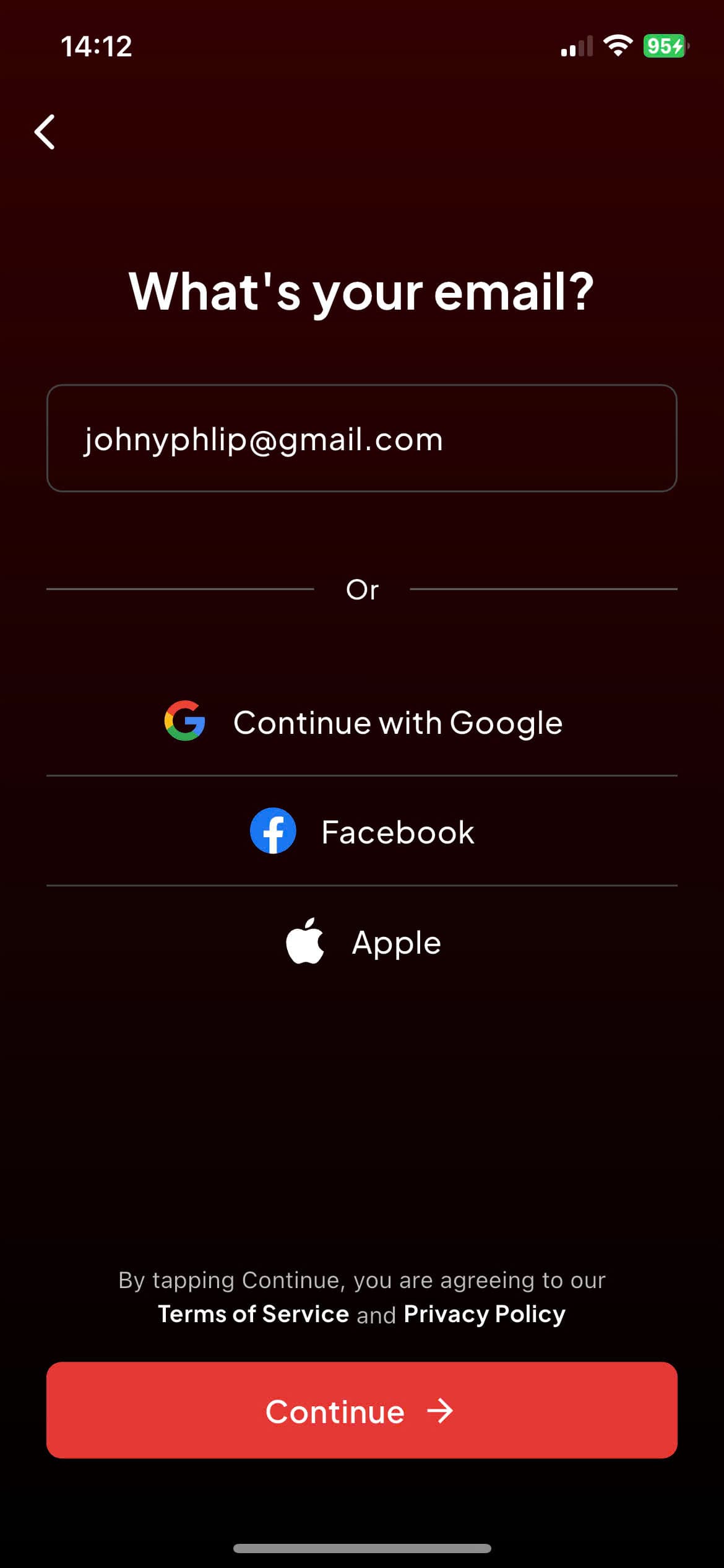 App screens 4